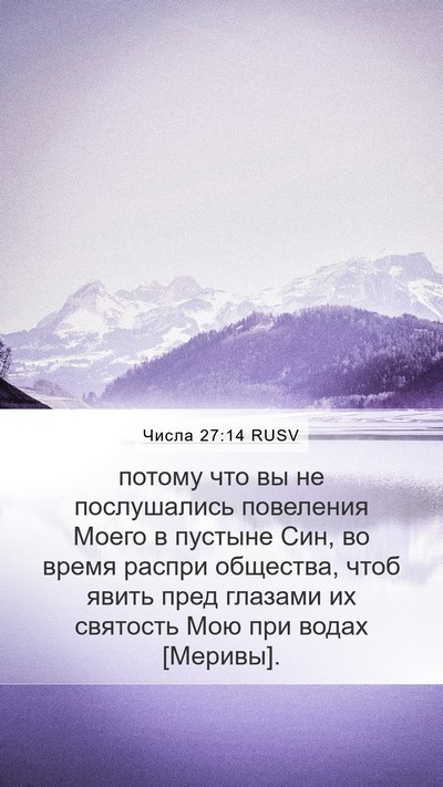 Числа 27:14 RUSV Bible Verse Image