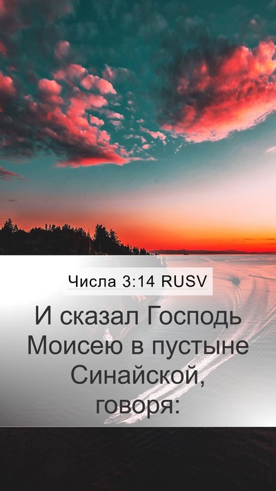 Числа 3:14 RUSV Mobile Phone Wallpaper - И сказал Господь Моисею в - Mobile Bible Verse Wallpaper