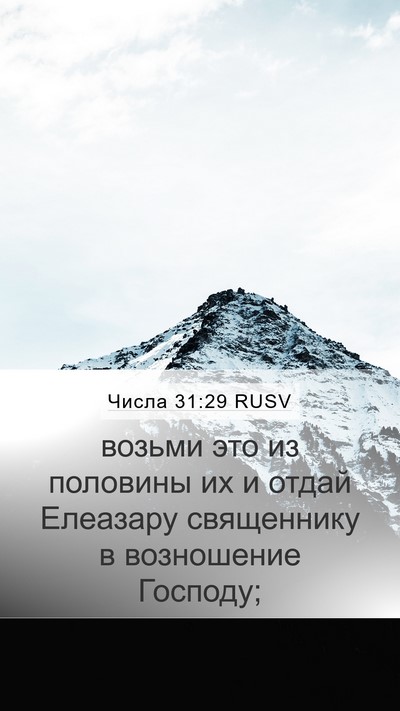 Числа 31:29 RUSV Bible Verse Image