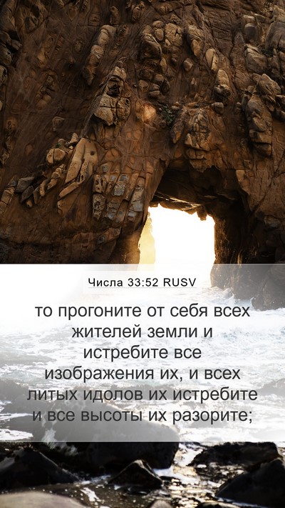 Числа 33:52 RUSV Bible Verse Image