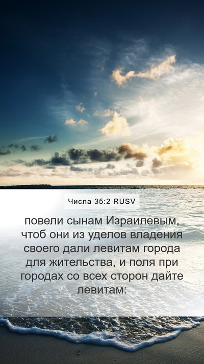Числа 35:2 RUSV Bible Verse Image