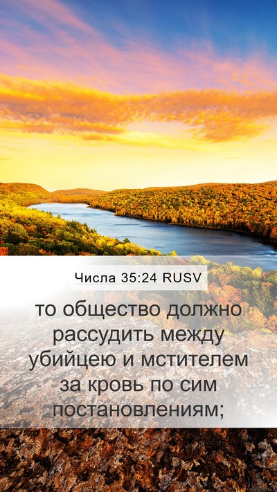Числа 35:24 RUSV Bible Verse Image