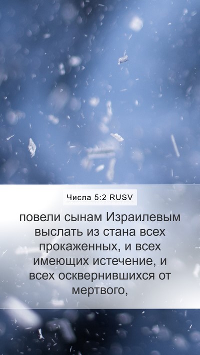 Числа 5:2 RUSV Bible Verse Image