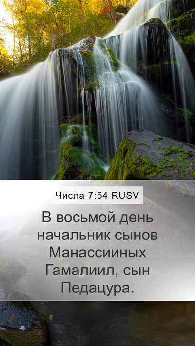 Числа 7:54 RUSV Bible Verse Image