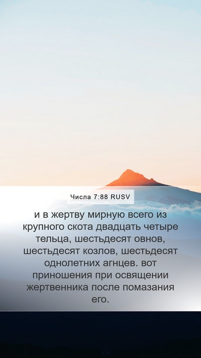 Числа 7:88 RUSV Bible Verse Image